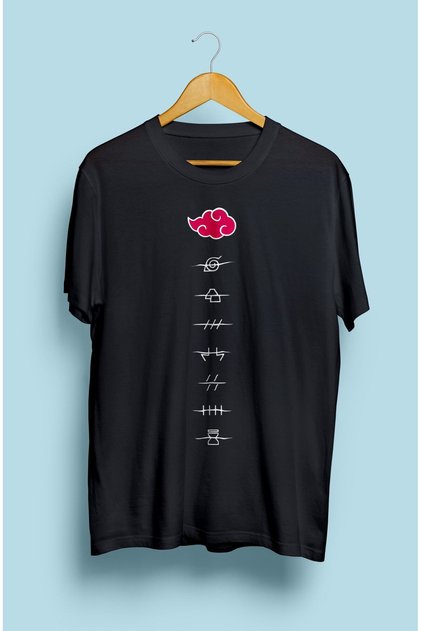 Uchiha Itachi Naruto Anime Character Design Printed T-Shirt