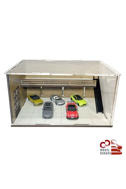 ÜRETİM 1/64 Ölçek Araç Showroom Otopark Diorama Diecast Sergileme