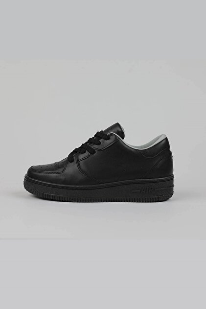 Gwenliza Unisex Air St Siyah Cilt Bağlı Spor Ayakkabı - 2