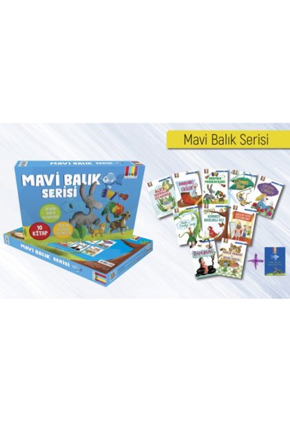 Blue fish series set (10 stories + 24 pages per story) + colorful + includes evaluation booklet