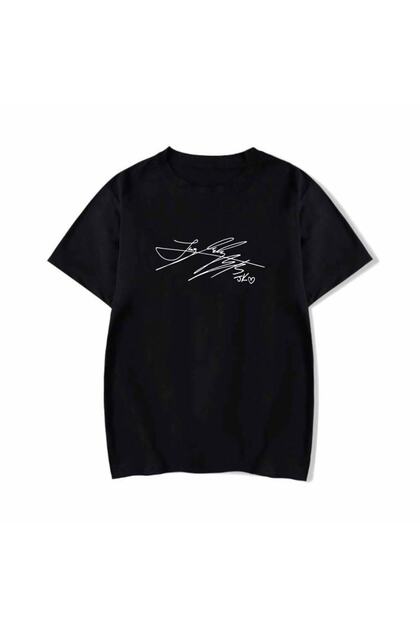 FULL TOLERANCE Bts Jungkook Imzalı T-shırt Unisex Siyah - Fiyatı