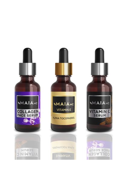 Collagen & Vitamin E & Vitamin C 3-Piece Vitamin Care Serum Set