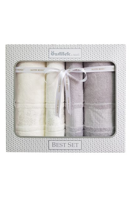 Blossom Best Set Bath Set - Cream Gray