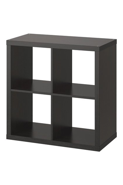 Çok Amaçlı Bölmeli Açık Raf Ünitesi, Ahşap Duvar Rafı Kitaplık, 77x77 Cm