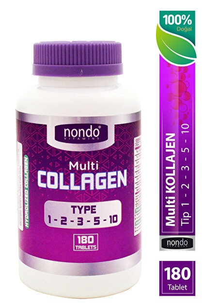 Nondo Kolajen 180 Tablet Multi Collagen Tip 1-2-3-5-10 - 1