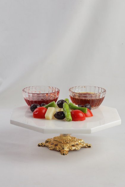 Presentation Gold Real Marble Cake Presentation