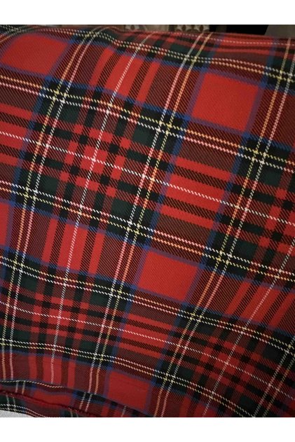 Plaid Gift Bag 35x55cm 1 Piece
