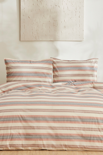 Tahara Double Duvet Cover Set Terracotta