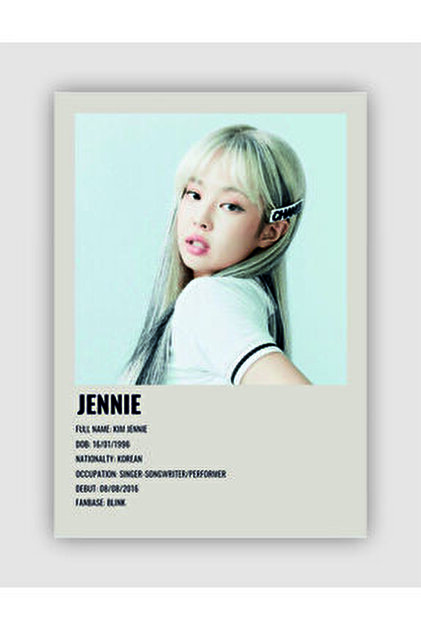 Kpop Dünyasi Blackpınk Jennie '' Born Pink '' Pob Kart Seti
