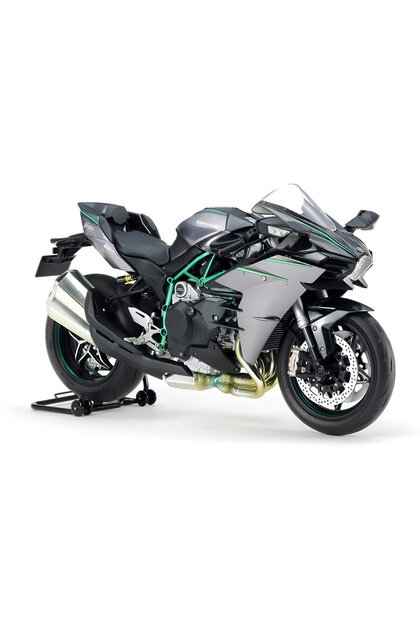 TAMIYA 1/12 Kawasaki Ninja H2 Carbon Plastik Motosiklet Maket Kiti