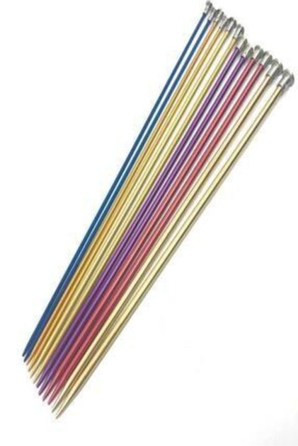 Renkli Örgü Şişi 3 No 35 Cm