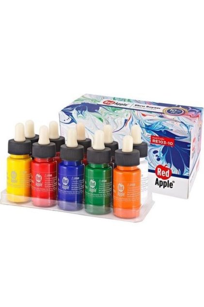 10 Renk Ebru Boyası 10x25 Ml. Re103-10 8698954013218