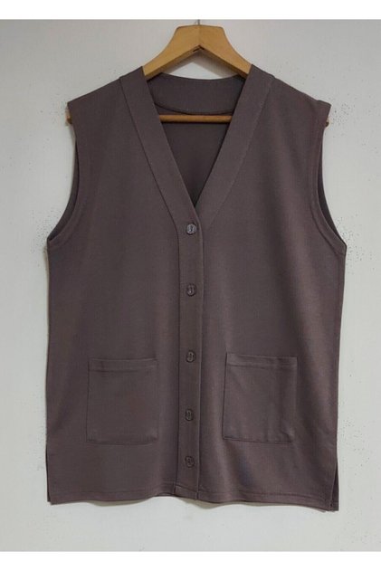 Women's Mink Combed Cotton Pocket Vest