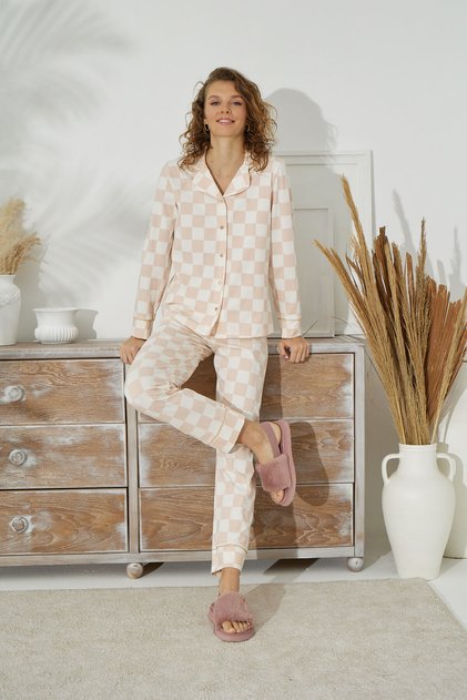 CUTE 14964 BUTTONED PAJAMAS SET