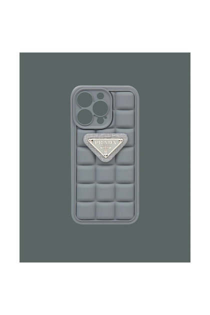 Matte Gray Embossed Silicone Phone Case - Dk034 - iPhone 11 Promax