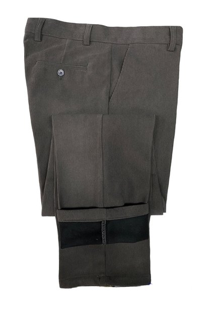 Men's Classic Cut Black High Quality Large Size Velvet Pants with Fleece Inside CASUAL
