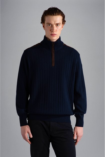 MEN'S ZIPPED PULLOVER C.W. WOOL KAZAK
