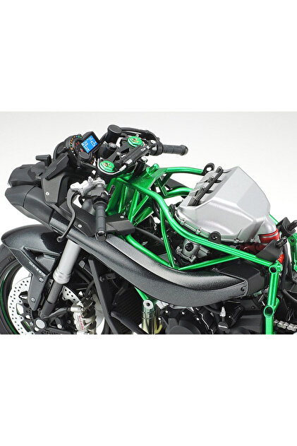TAMIYA 1/12 Kawasaki Ninja H2 Carbon Plastik Motosiklet Maket Kiti