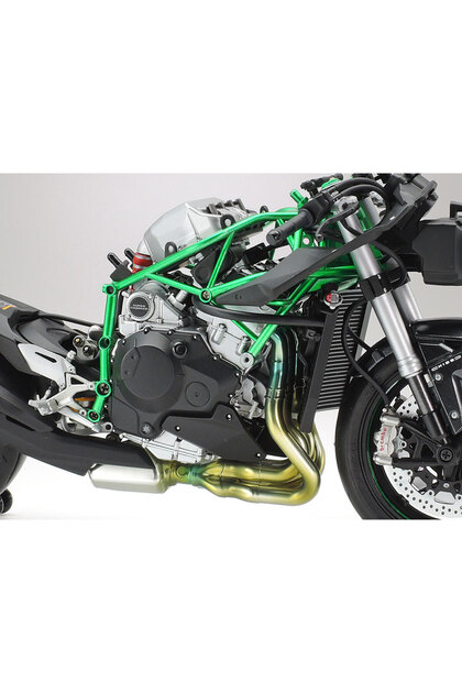 TAMIYA 1/12 Kawasaki Ninja H2 Carbon Plastik Motosiklet Maket Kiti