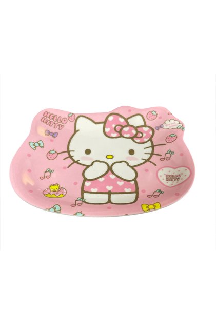 Kalpli Hello Kitty Mini Melamin Çok Amaçlı Tabak 12x15cm
