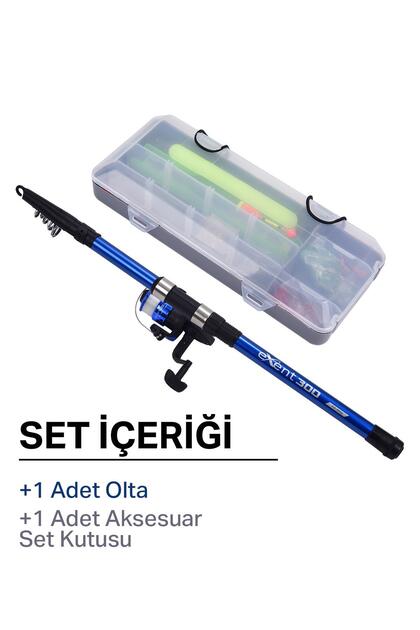 Exent Tam Takım Hobi Kıyı Olta Seti - Motor Ve 300cm Kamışla 27