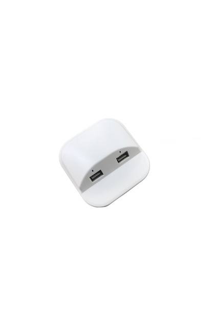 Çalışma Masası için Masa Üstü Usb Şarj Cihazı Beyaz Adaptörsüz