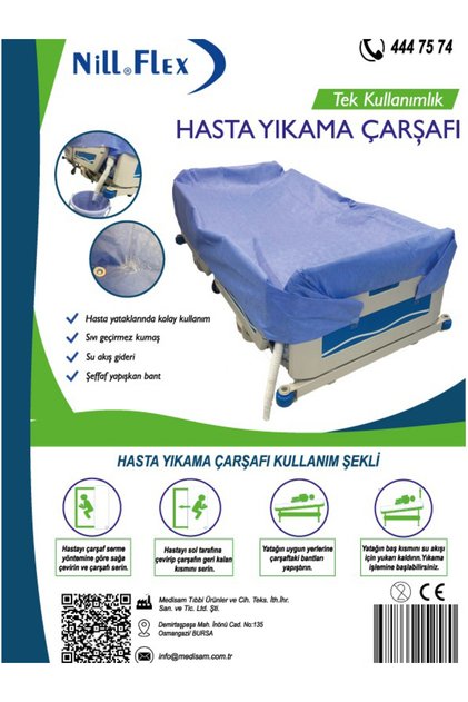 Nill Flex Hasta Yıkama Çarşafı ( 4 Adet )