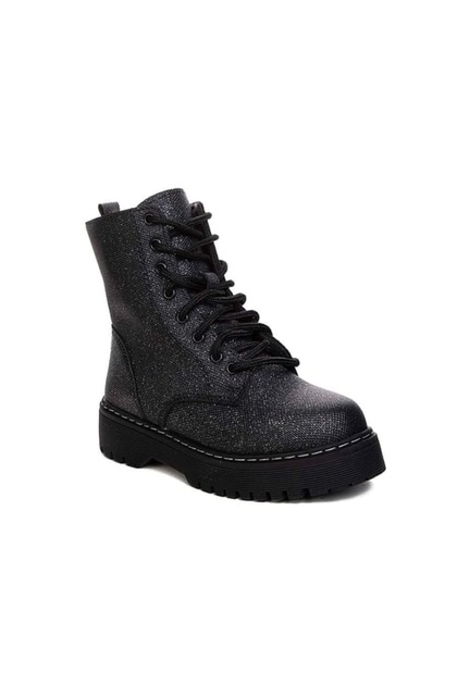 Black Glitter Women's Boots