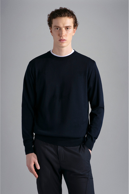 MEN'S KNITTED ROUNDNECK C.WWOOL