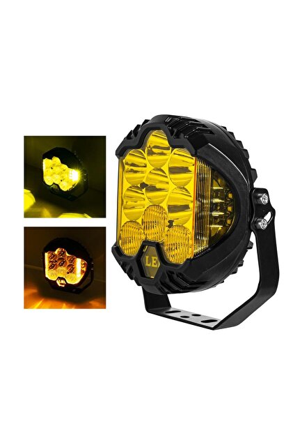 AHMET OTOMOTİV OFF-ROAD PROJEKTÖR SHOOTER LED LAMBA SARI 7 İNÇ