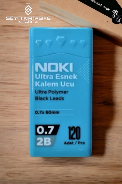 2B SİYAH 0.7 MM KALEM UCU 120'Lİ ULTRA ESNEK KALEM UCU MAVİ KUTU