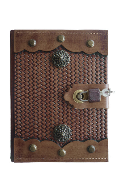 Leather Notebook with Padlock - Antique Passage
