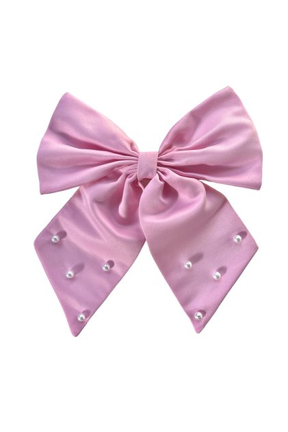 Pink Bow Snap Clip Girl's Hair Accessory