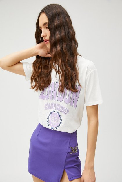 Women's Off White T-Shirt 3SAL10094IK