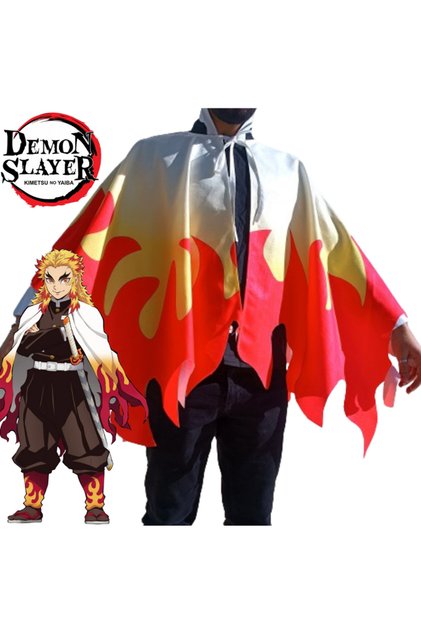Demon Slayer Rengoku Cosplay Kimono Costume