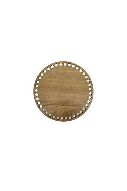 Wooden Basket Tray Base 15cm Round Oak Double Face 3mm