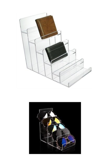 Transparent Color 5 Stage Wallet Stand Wallet Display Stand Glasses Stand