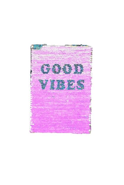 A5 Sequin Good Vibes Notebook