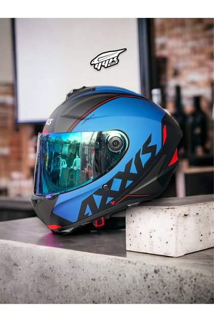 Draken Gear. ''2 Vizörlü'' + ''Sticker'' Hediyeli, Mat Motosiklet Kapalı Kask