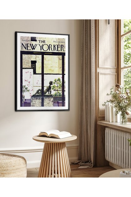 Single Framed New Yorker Series Painting Modern Art Poster Painting Tk/503