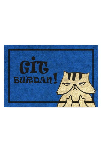 Decorative Door Mat, Outdoor/Household/Door Mats (GO HERE BLUE)