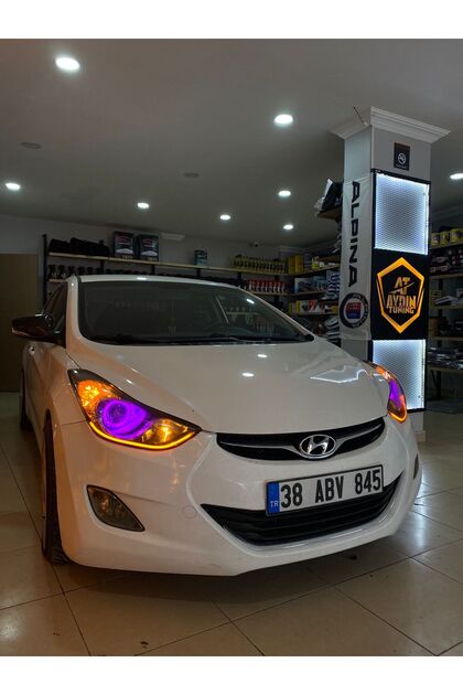 HYUNDAİ ELANTRA ( 2011-2015) UYUMLU - FAR İÇİ O TİP RGB ANGEL - 16 RENKLİ KUMANDALI