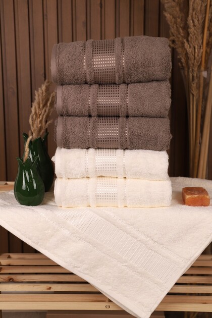 Colourist 6-Piece Cotton Highly Water Absorbent 50*90 Hand and Face Towels