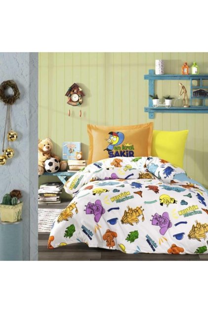 Poplin Single Person.licensed Bedding. King Shakir-en King Shakir