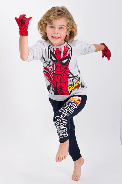 SPIDERMAN Spider Man Karamelanj Lisanslı Erkek Çocuk Eşofman Takımıı - 2