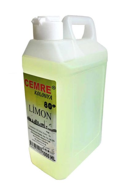 Genel Markalar Kolonya Limon Kolonyası 80 Derece Pk:1 Litre Ar5390 - 1