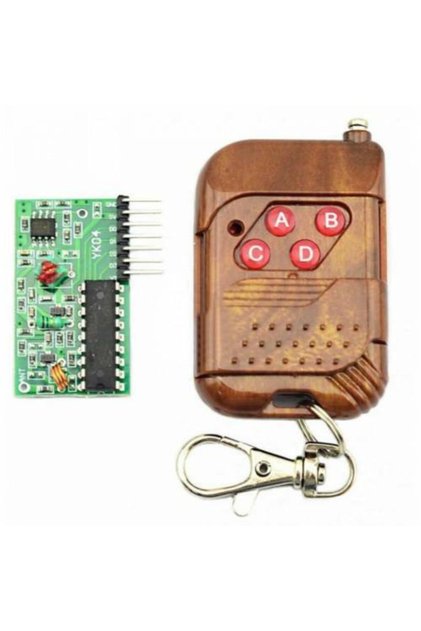4 Kanallı Uzaktan Kumandalı Rf Modülü Alıcı Verici Ar-202