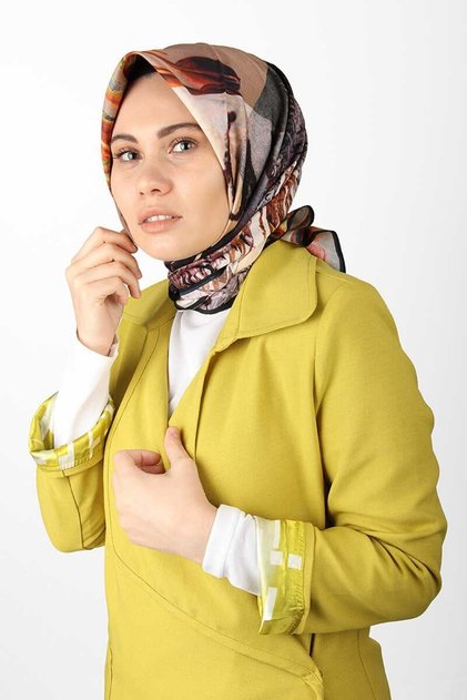 Siyah - Vizon Twill Eşarp 7437797 - 912