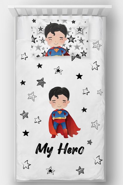 Superman Printed Single Bedspread