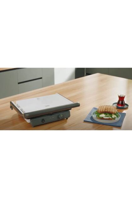 Tm5046 C Floral Beyaz Tost Makinesi